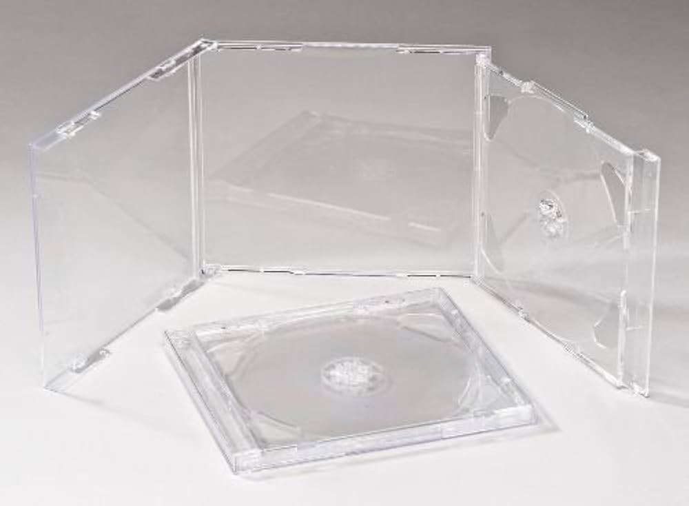 Double Clear CD Case - Professional Grade Quality - 25pcs