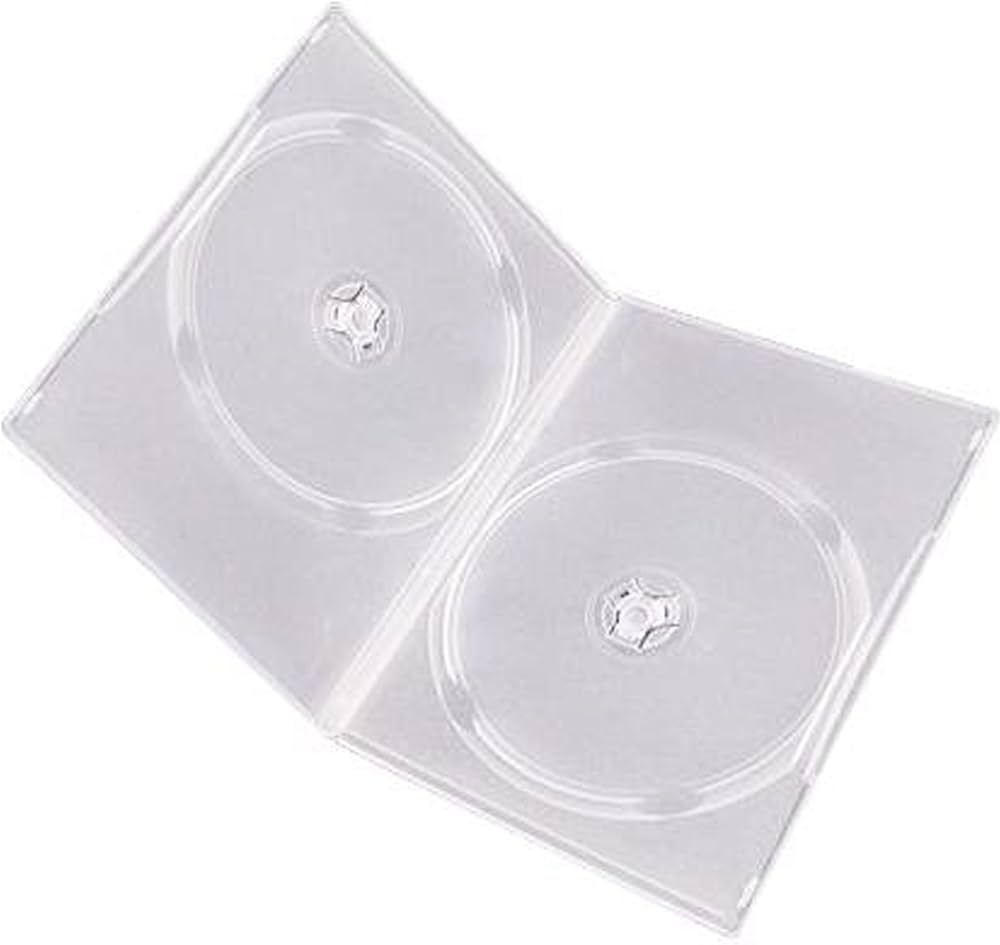 Amaray Double Clear DVD Case 14mm Spine