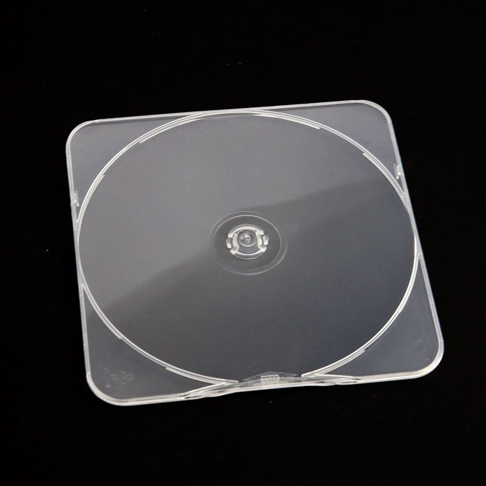 Square Clams Clear 4mm Spine - 100pcs